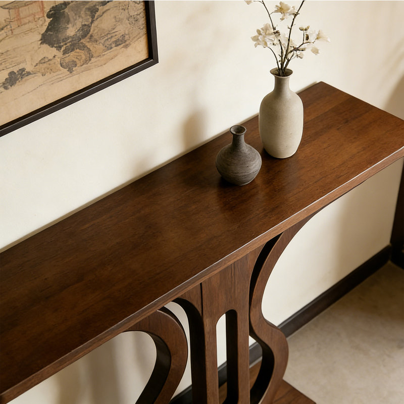Nouvelle console en bois massif de style chinois, H 35,4 po x l 47,2 po x P 15,7 po