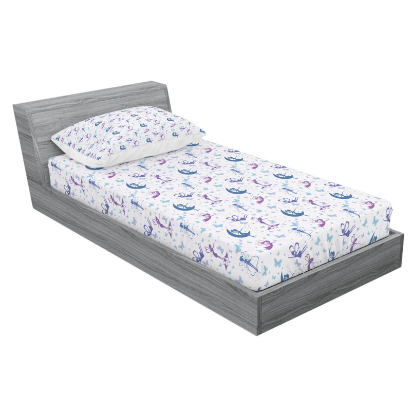Microfiber Sheet Set, Twin Sheet Set with Fitted Sheet