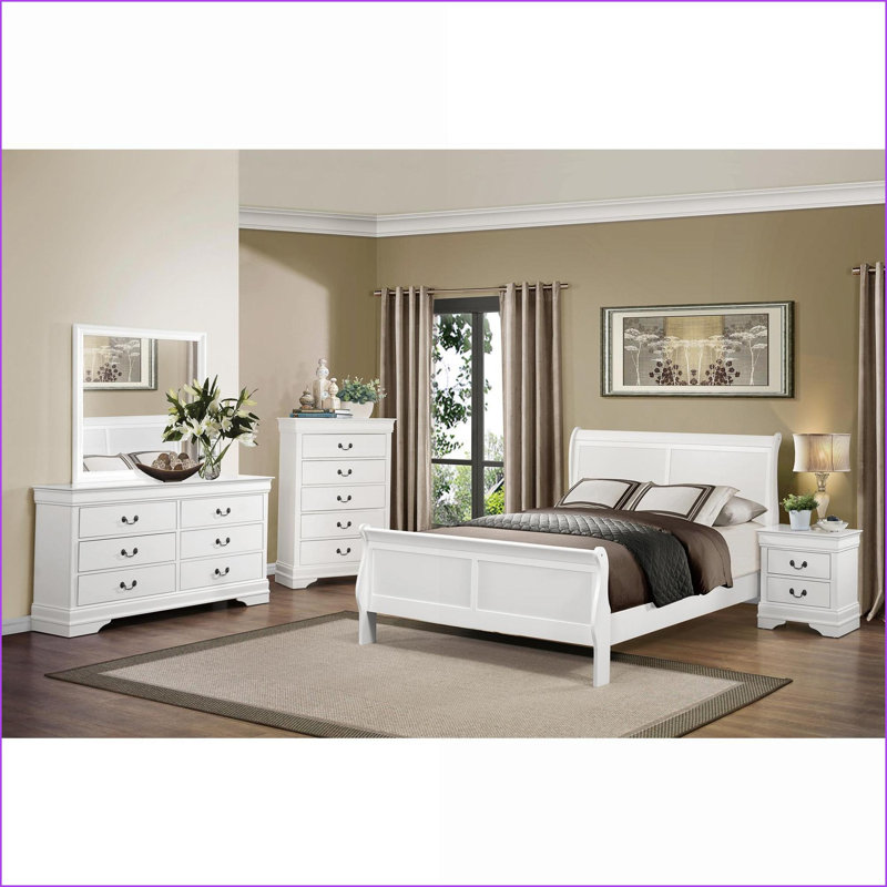 Table de chevet 2 tiroirs Traditional, Blanc