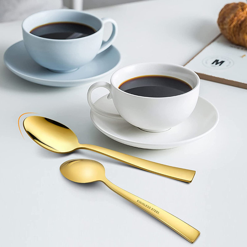 Orren Ellis Agnuni Stainless Steel Flatware Set - Service for 4, Gold