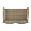 Causeuse en bois et osier Hampton