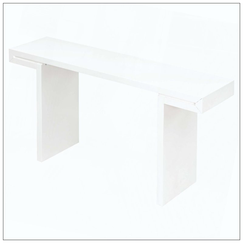 60.02" Console Table, White