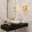Butterfly Wall Sconce: Brass & Glass Lighting, Modern Design-1037824908