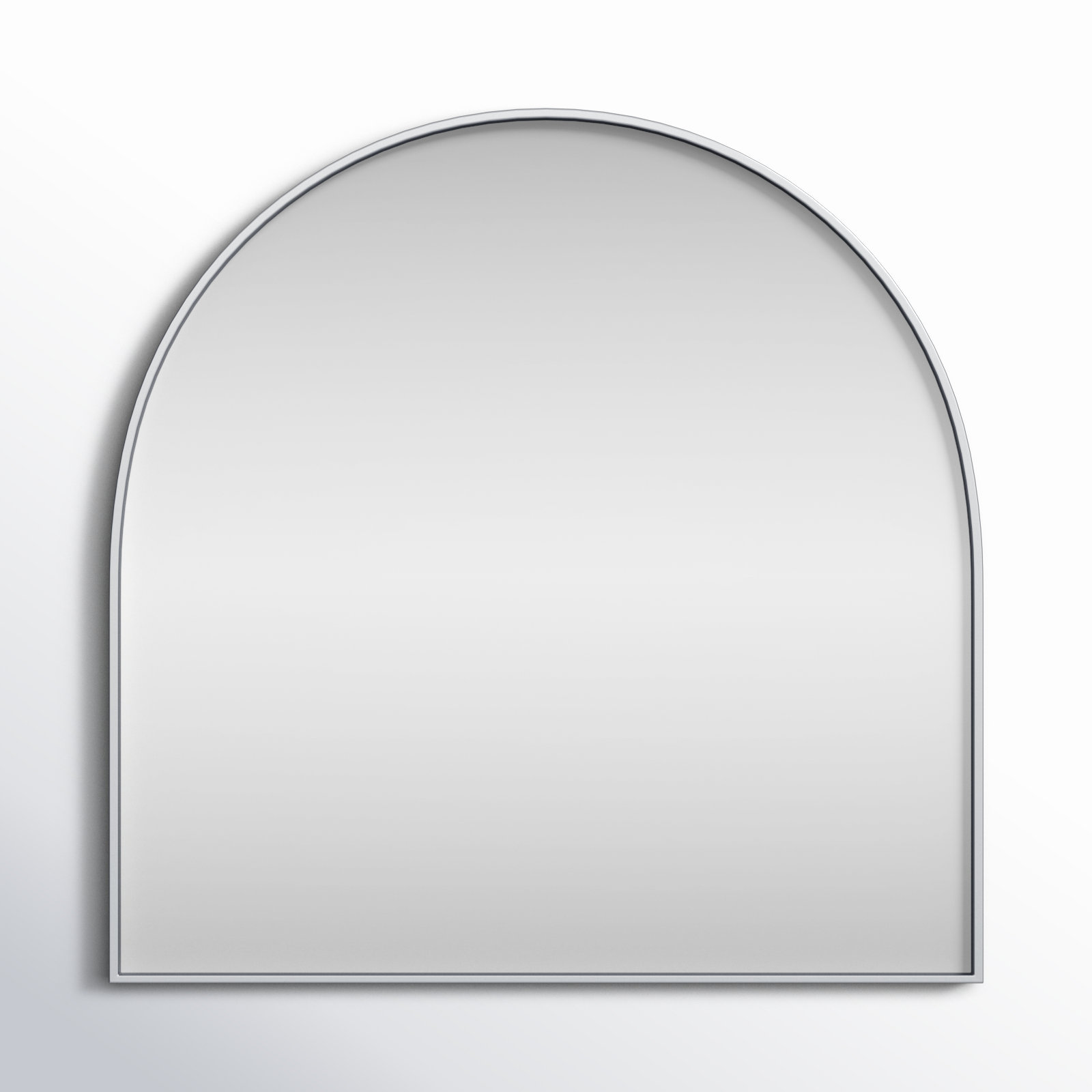 Sabine Metal Arch Wall Mirror, Silver, 36" x 36"