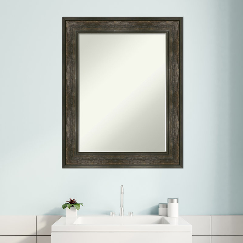 Fahari Wood Flat Wall Mirror