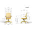 Fauteuil de bureau ergonomique et coloré 350LBS Home Office Mesh-134443042-134443046