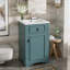 Meuble-lavabo de 20 pouces avec lavabo en céramique - idéal pour les petites salles de bain-1144172360