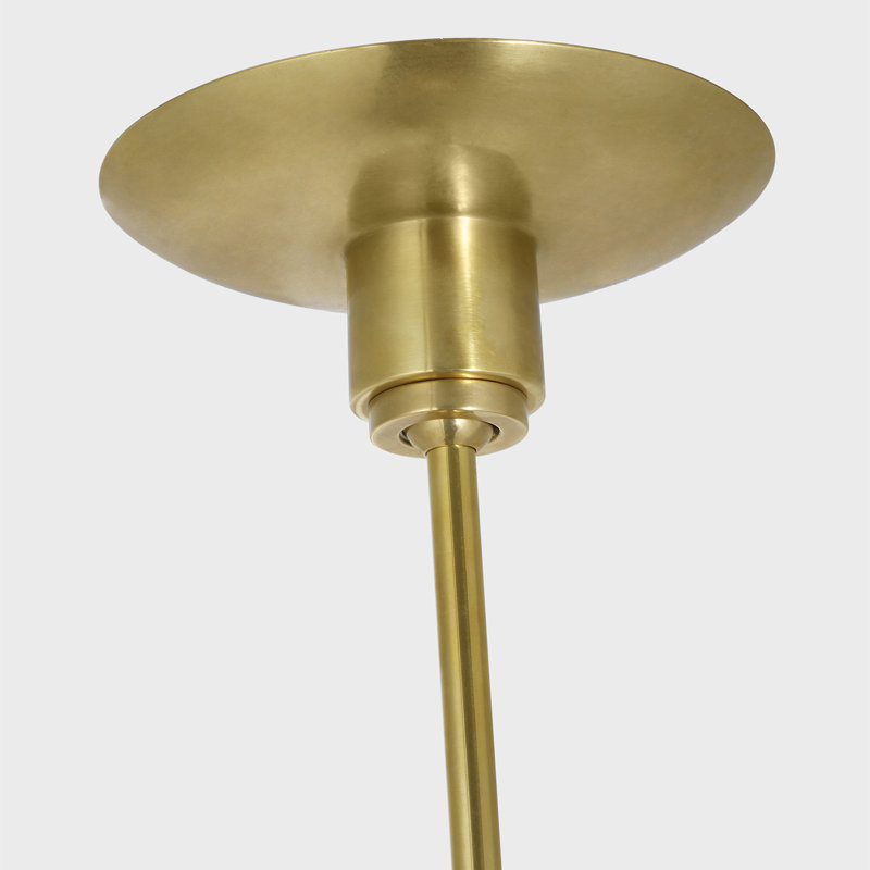 Barbara Barry Divina 20" Pendant with Alabaster, Soft Brass