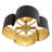4 - Light Scalloped Shade Flower Drum Semi Flush Mount