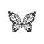 Butterfly Wall Art, Copper/Black, Metal-455109098