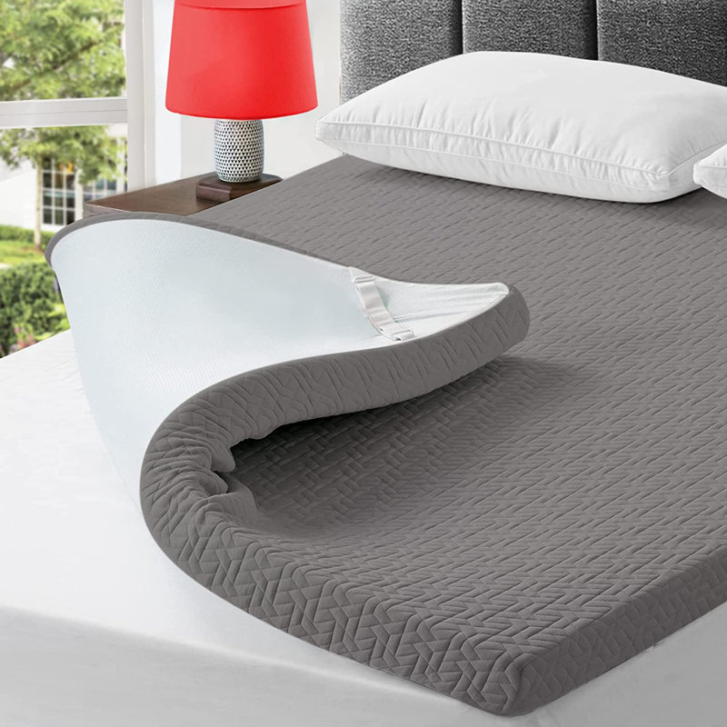 Jerseytown 3'' Mattress Topper, Twin XL, Gray