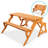 Muneo Rectangular Fir Solid Wood Yes Outdoor Picnic Table Yes , 57 " W 54 " D