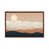 Classic Brown Wood Floater Framed