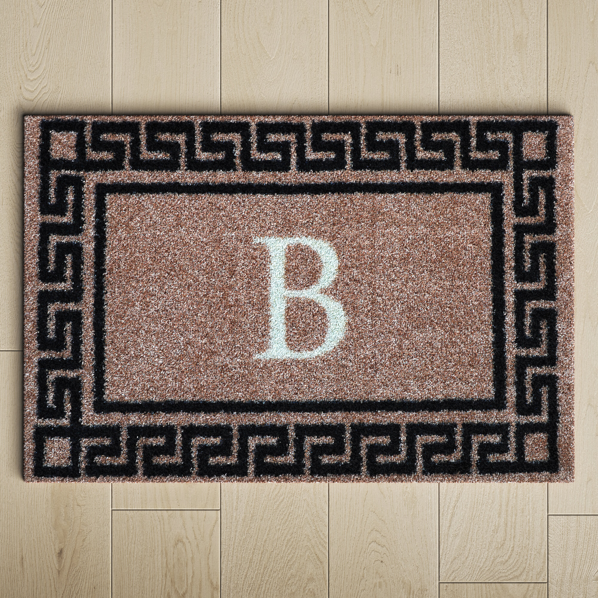 Doormat, Greek Key Coir, 24 x 36-In.