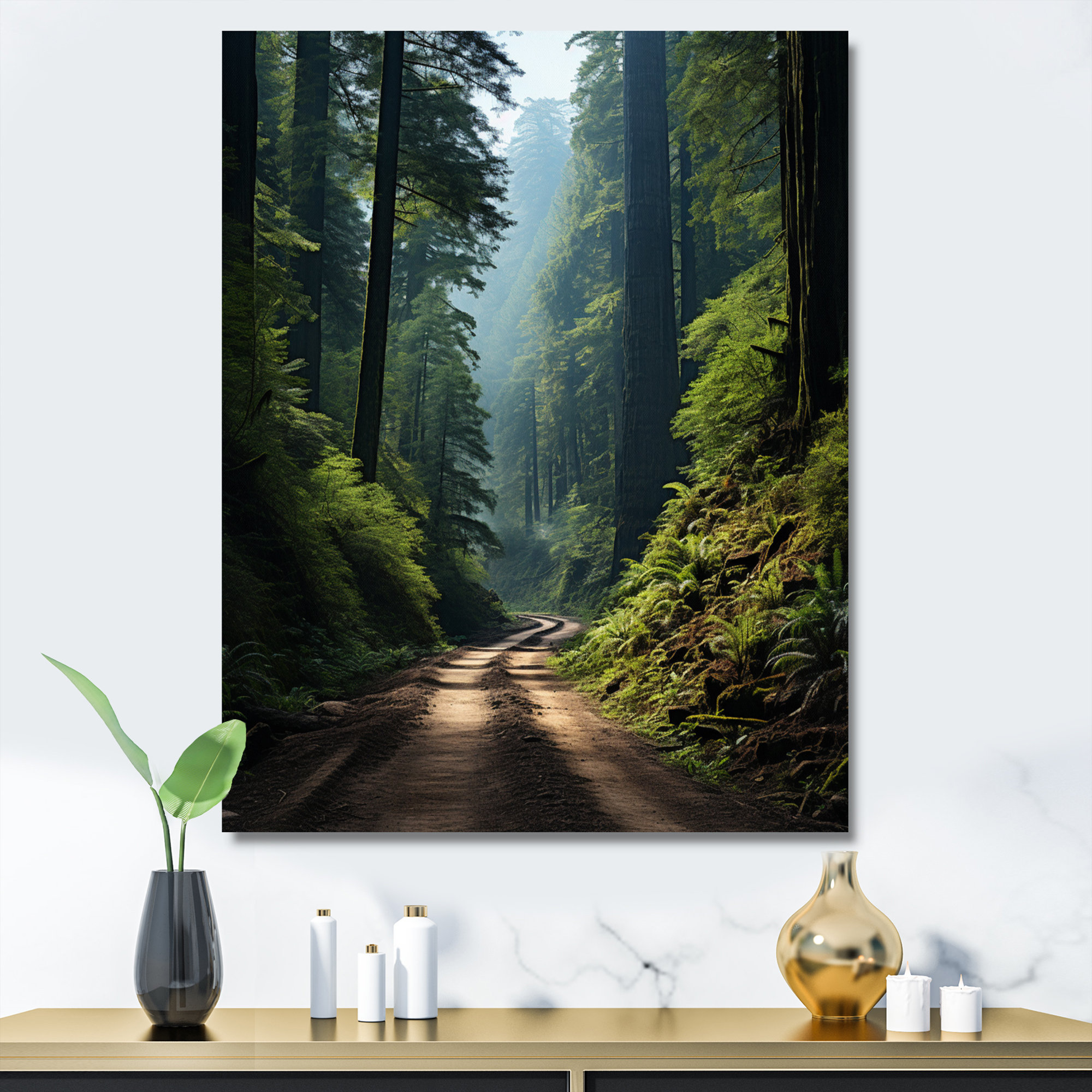 Millwood Pines USA Redwood National and State Park I - Print on Canvas ...