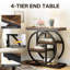 Amelianna Trestle End Table