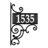 Nite Bright Ironwork Reflective Address Post