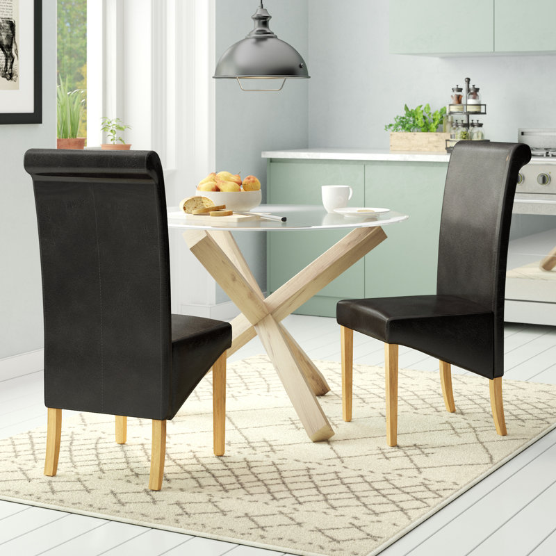 Astin Upholstered Dining Chair, Black, 6
