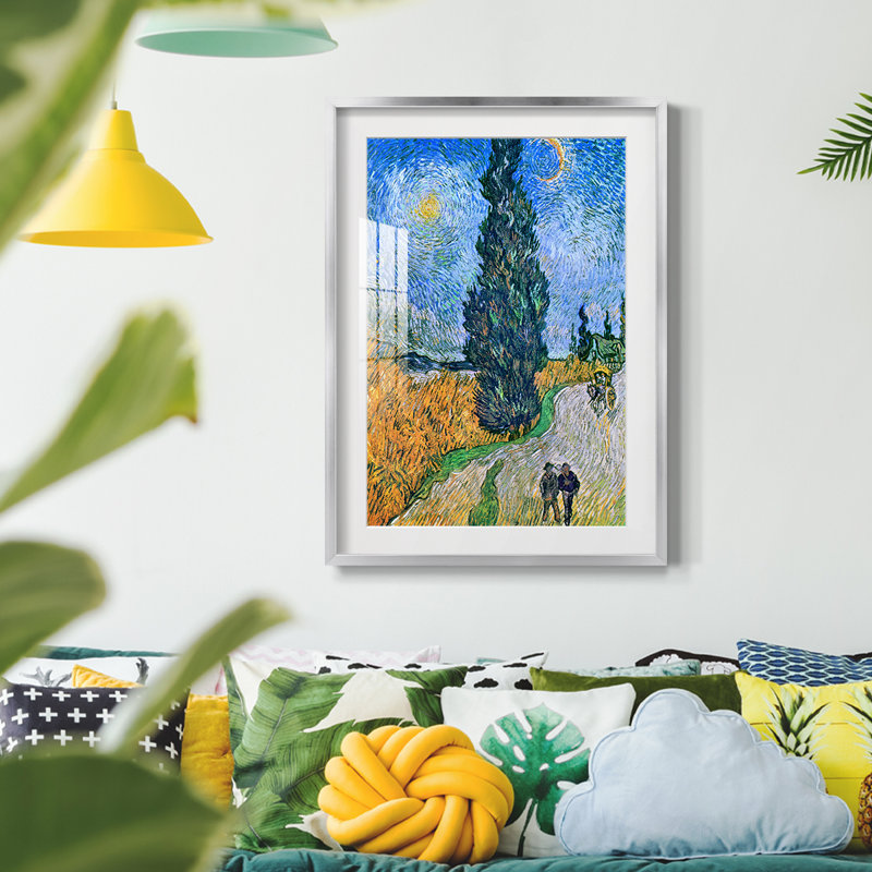Paysage rétro Lxxv - impression encadrée