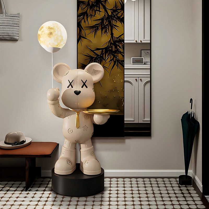 Creamy Style Violent Bear Floor Ornament