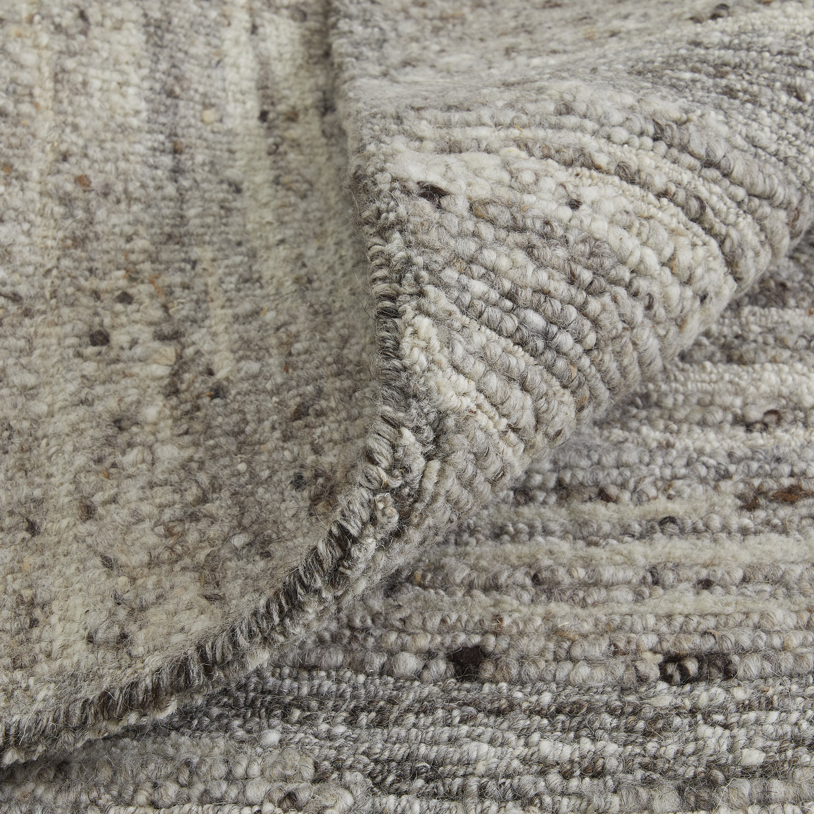 Hand-Woven Abstract Wool Rug, Rectangle 5'6" x 8'6"
