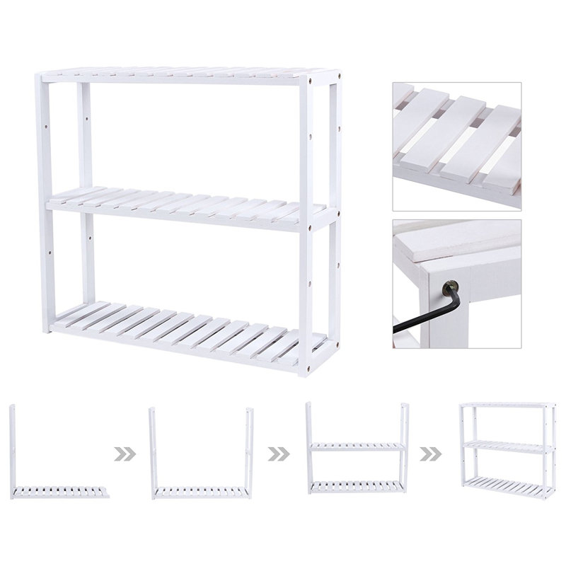 Bryanna Bathroom Storage, White