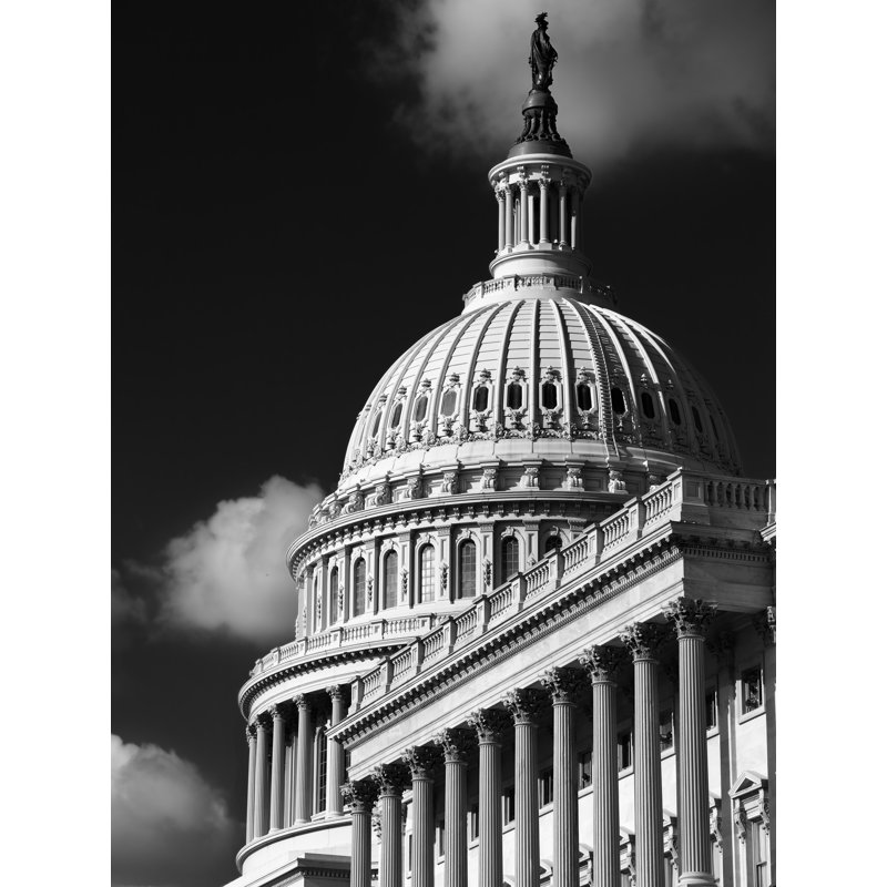 Capitol III Print by Robert Dodge, Black Framed Paper, 21.25" H x 17.25" W