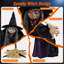 Plastic and Iron Freestanding Halloween Witches Animatronic Outdoor Decoration