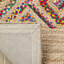 Tapis géométrique en jute / coton tissé à la main Bynum-26609330