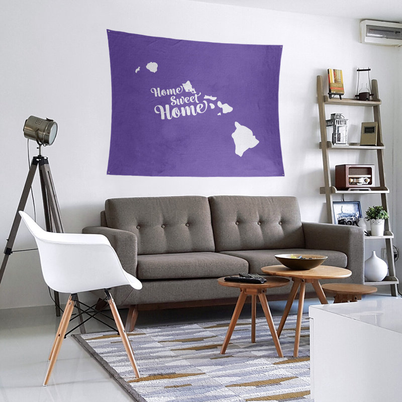 Tapisserie murale honolulu doux pour la maison, H 51 po x l 60 po, Mauve