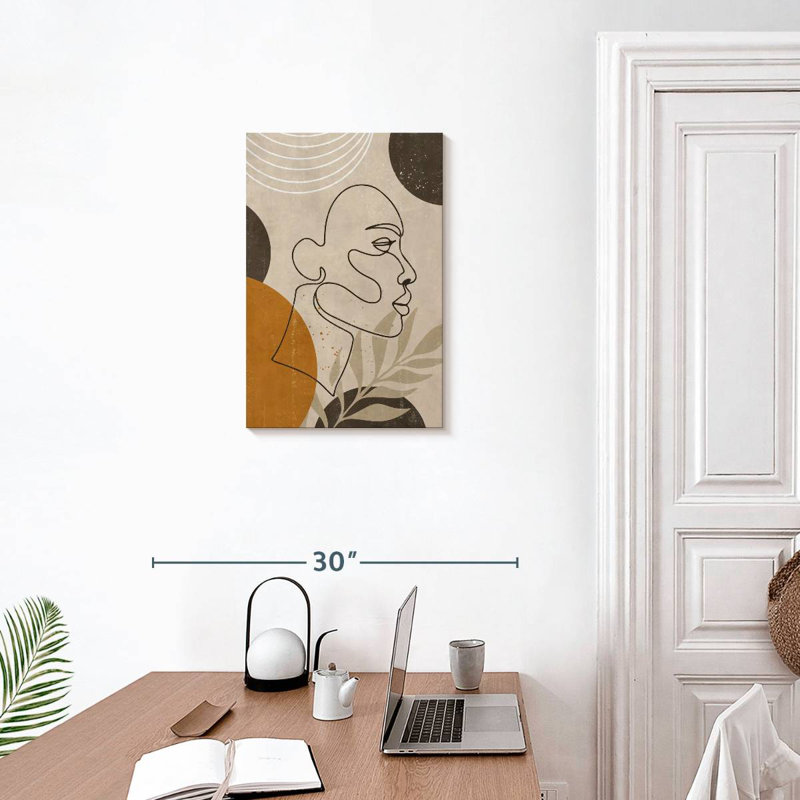 Portrait d'une femme bohème, H 24 po x l 16 po