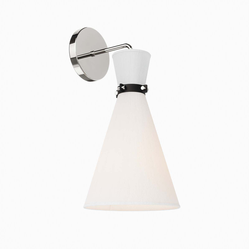 Modway Starlight 1-Light Wall Sconce, Polished Nickel