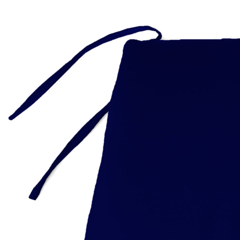 40" x 20" Outdoor Bench Cushion with Ties, Midnight Navy