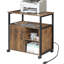 Classeur avec chargement intégré, rangement pour les lettres et le format A4, stabilité du cadre en métal, installation facile, conception rustique pour la fonction de chargement de rangement de bureau à domicile, compartiments de taille, côté