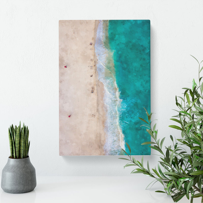 Cancun Beach In Mexico - Wrapped Canvas, 60cm H x 40cm W x 4cm D