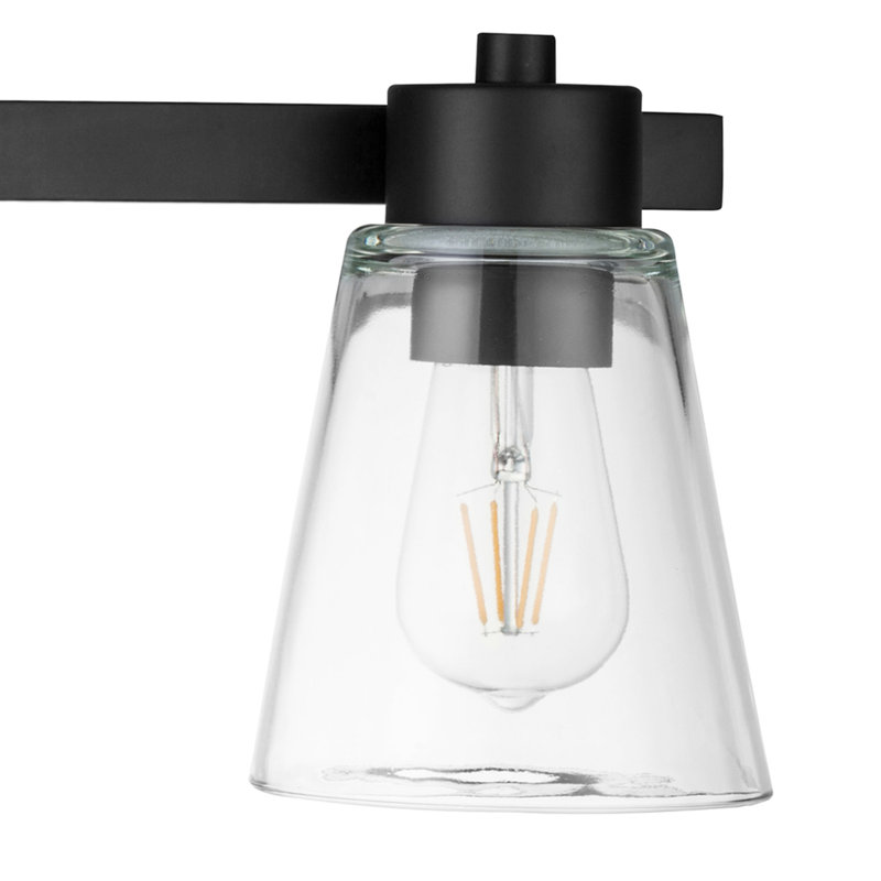 Éclairage pour meuble-lavabo Fairendale, Noir mat, Clair