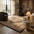 Rug Branch Faris 5' x 7' (5'3" x 7'5") Black/Beige Persian Medallion Indoor Area Rug, Traditional, Low Pile, Stain-Resistant Carpet - Living Room, Bedroom, Dining Room, and Kitchen-30842387