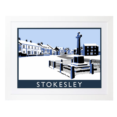 'Stokesley In Snow' by Richard O'Neil - Print