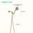 5 Mode Adjustable Settings Handheld Shower Head with Hose High Pressure Shower Heads-105836065