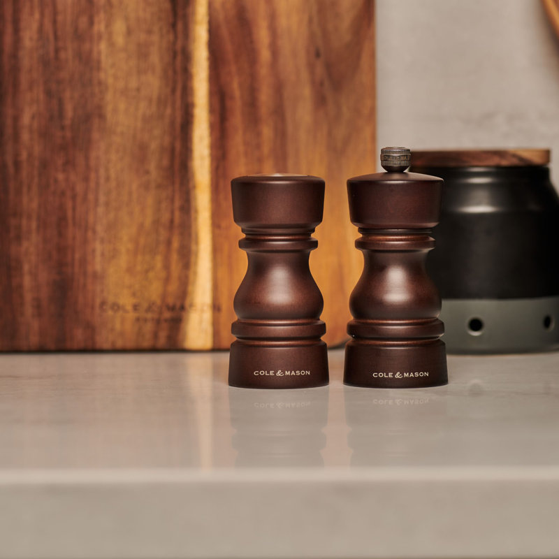 Brand No Power Source Required / Manual Salt & Pepper Mill Set, Brown
