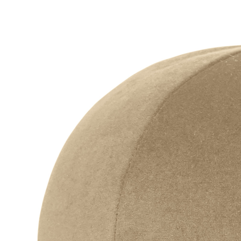 Posh Ball Circular Pillow Cover & Insert, 10"H x 10"W, Latte