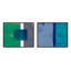Bold In Blue Set Of 2 Print by Andrea Stokes-450386951-450386968