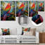 Perroquet rouge et vert dans la jungle africaine II-61566859-61566577
