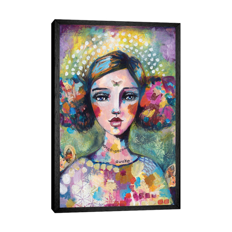 Awake Your Soul by Tamara Laporte - Print on Canvas, 101.6 cm H x 66.04 cm W, Black Framed
