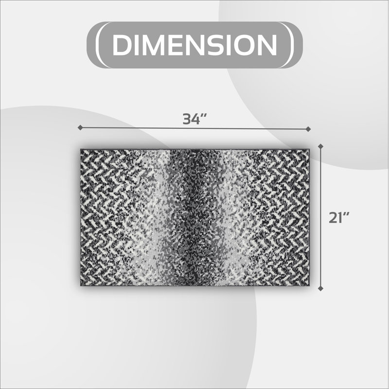 Tapis pour salle de bain Anndee, Gris