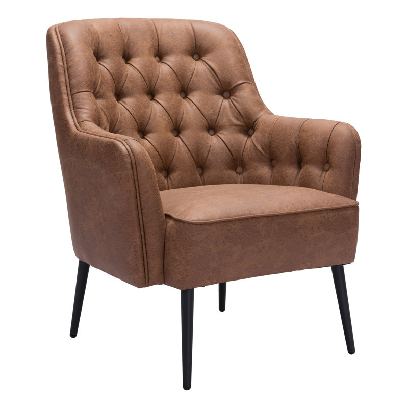 Fauteuil Tasmania, Polyester à 100 % de couleur brune