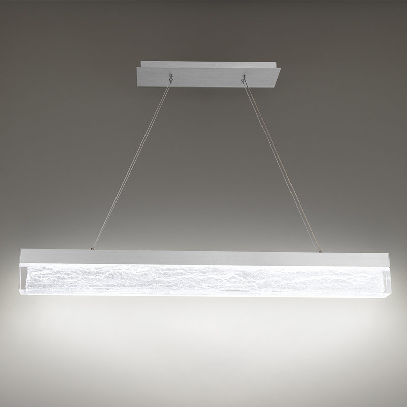 Effervescent 1 - Light LED Pendant, Brushed Aluminum