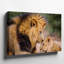 Toile dans un moment intime tranquille, un lion majestueux avec un art mural-1125760999