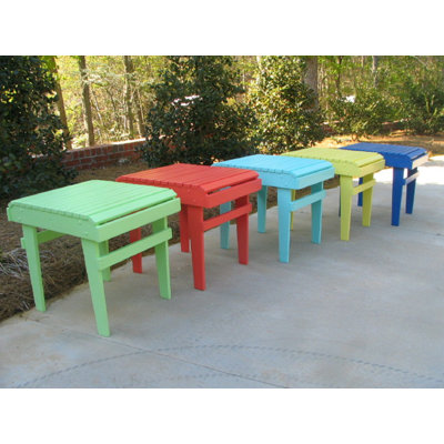 Table d'appoint Adirondack en bois massif fabriquée aux États-Unis - 14 couleurs de finition résistantes aux intempéries