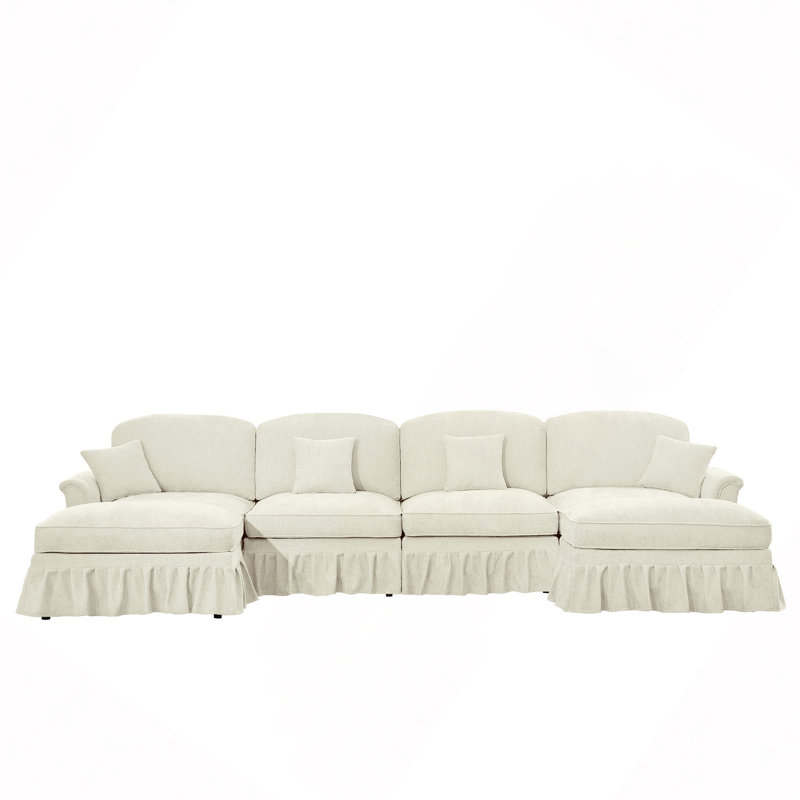 Canapé modulaire Classic, L 137,8 po, Chenille beige